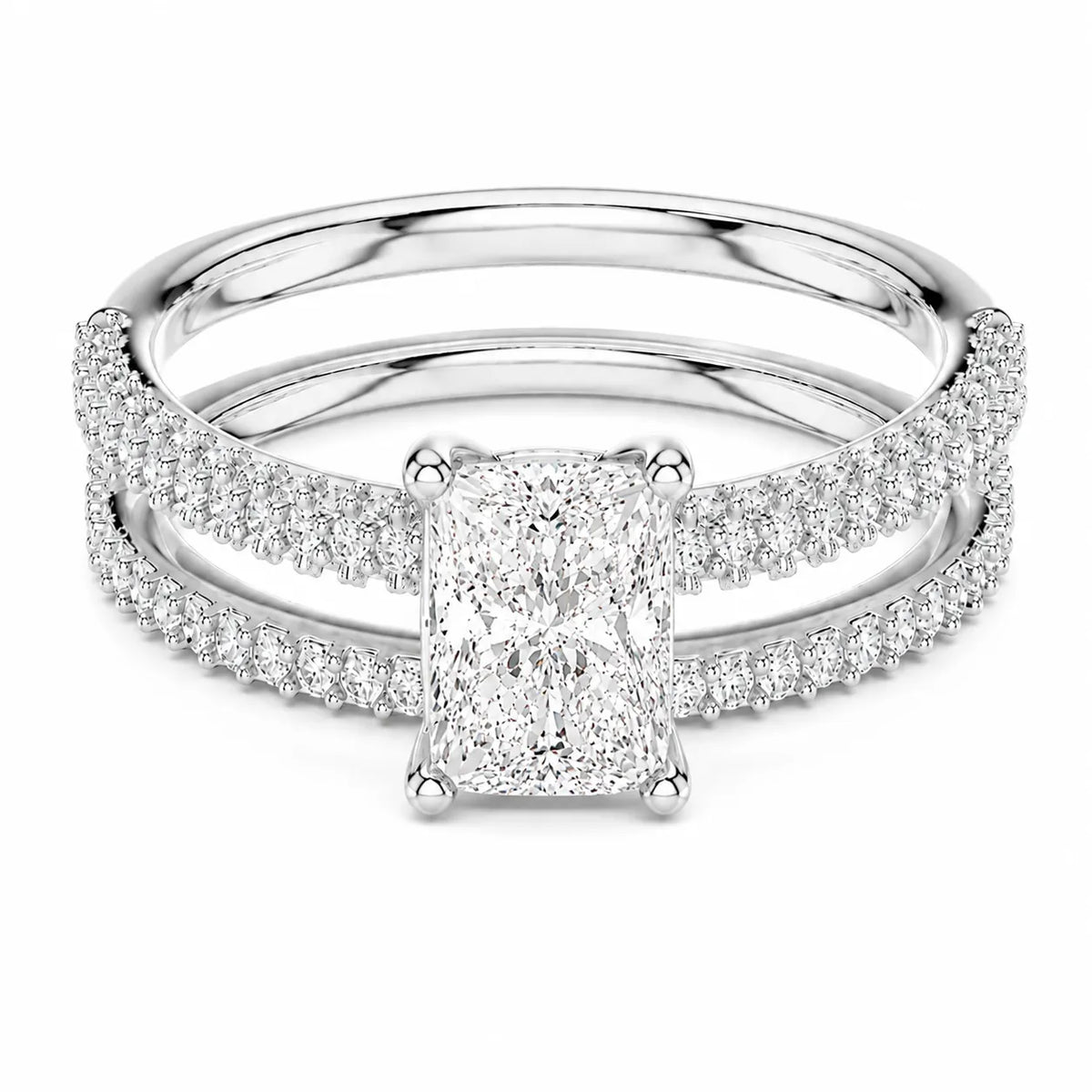 Forever Unity Ring with Round Side Ring