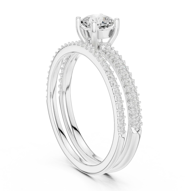 Forever Unity Ring with Side Ring