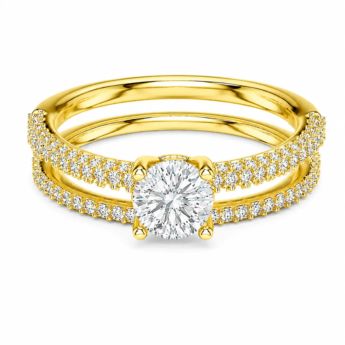 Forever Unity Ring with Round Side Ring