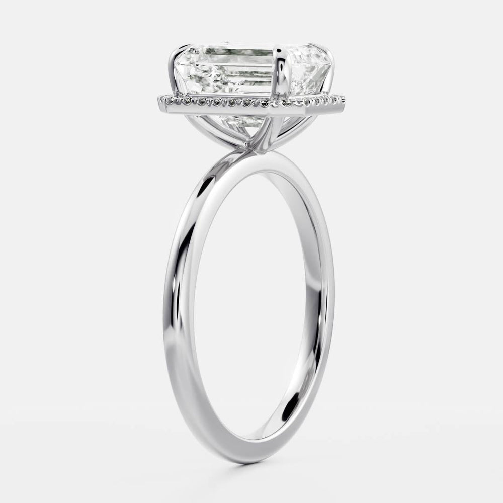 Emerald Cut Labgrown Engagement Ring