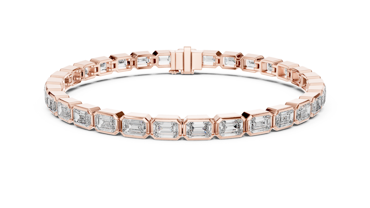 Heritage Diamond Elegance Emerald-Shaped Diamonds Bracelet