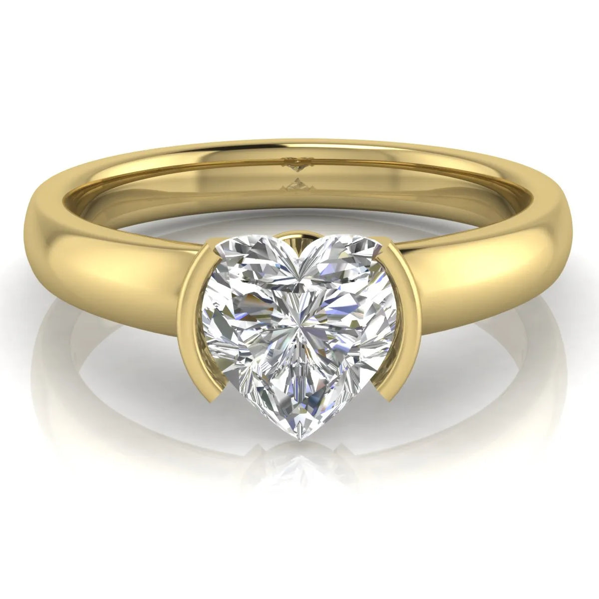 Modern Bezel-Inspired Solitaire Engagement Ring