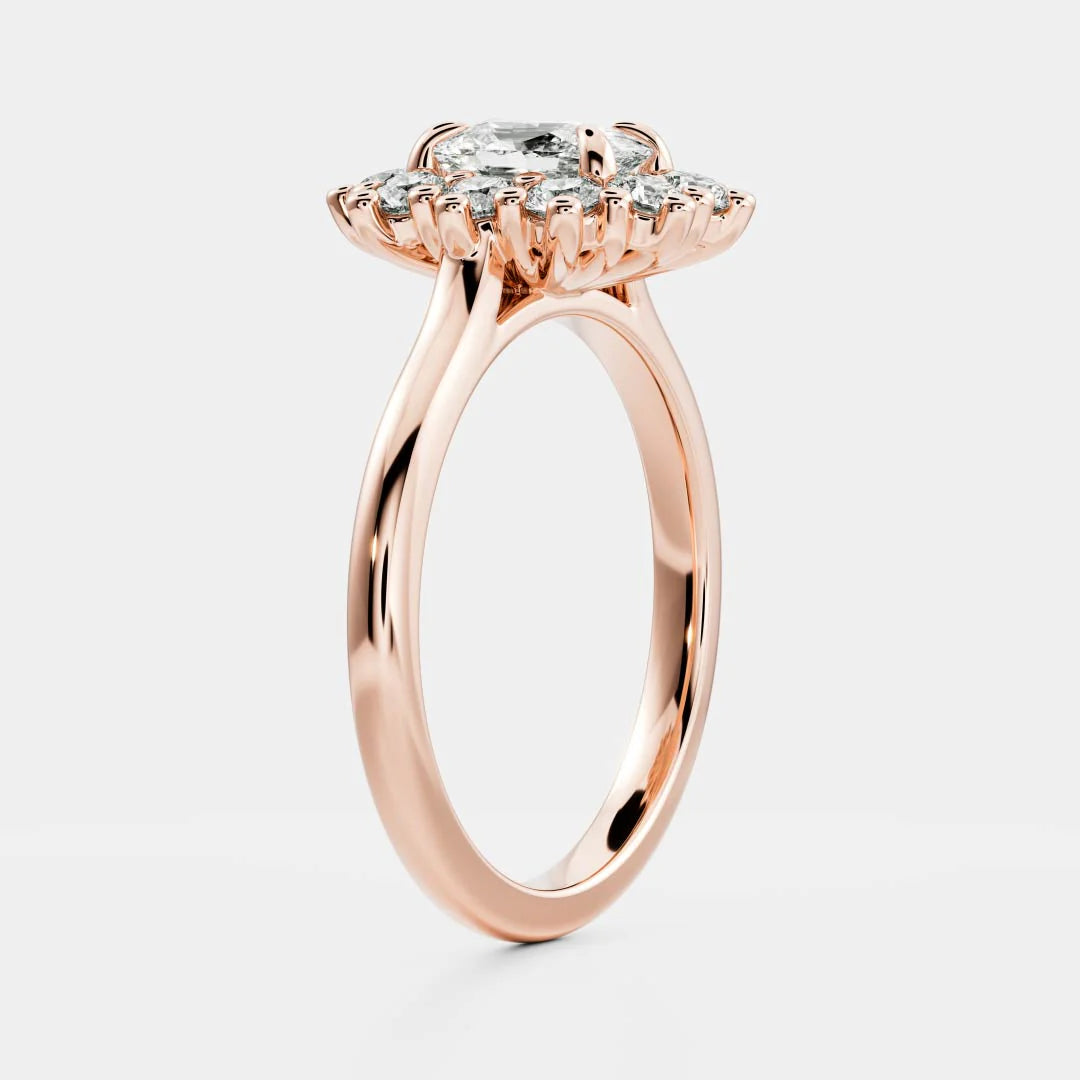 Halo Glow Marquise Diamond Engagement Ring