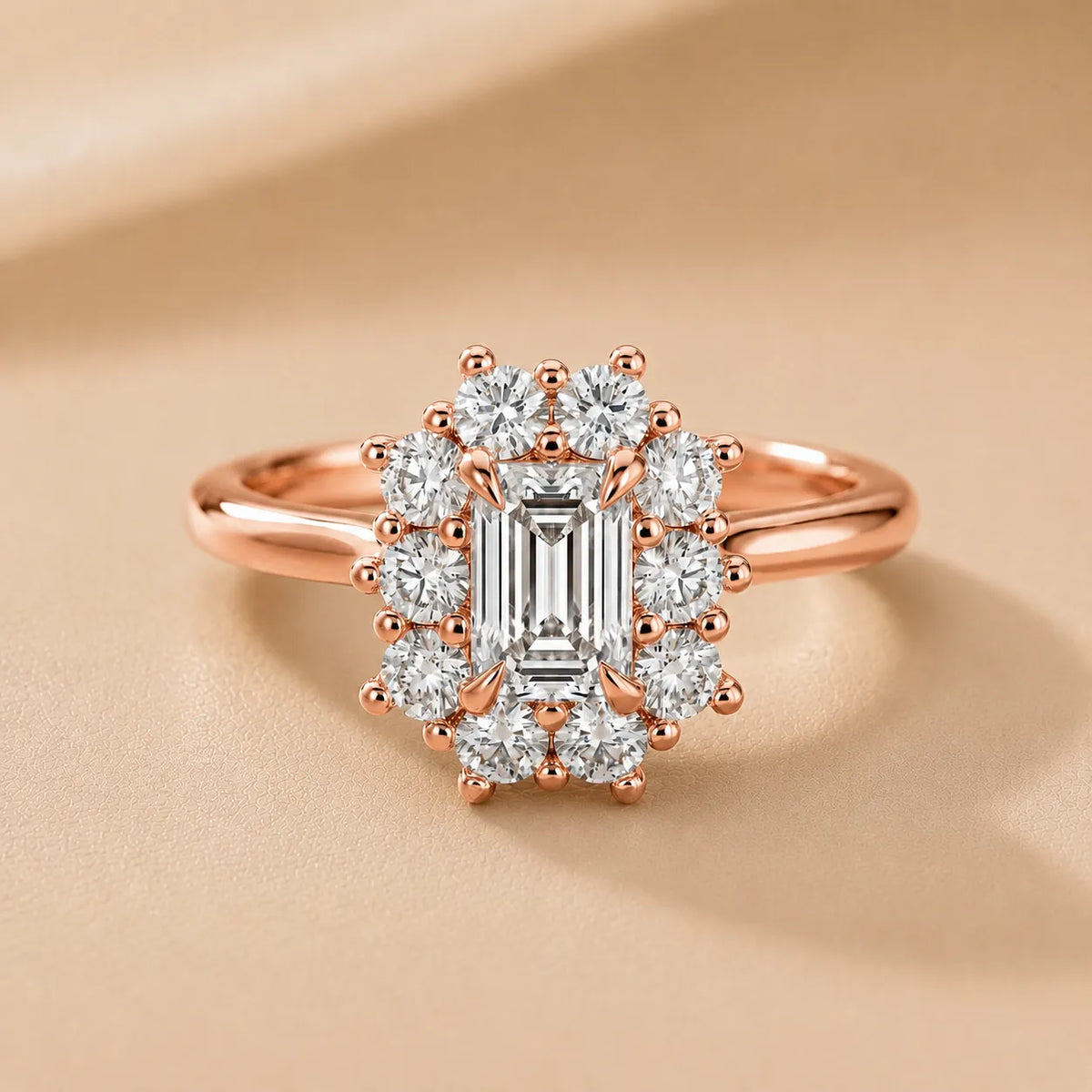Halo Glow Marquise Diamond Engagement Ring