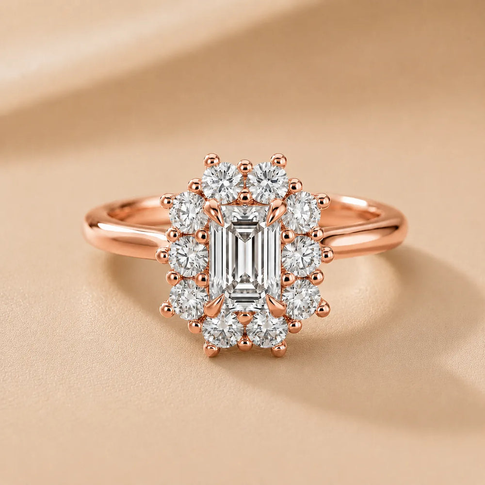 Halo Glow Marquise Diamond Engagement Ring