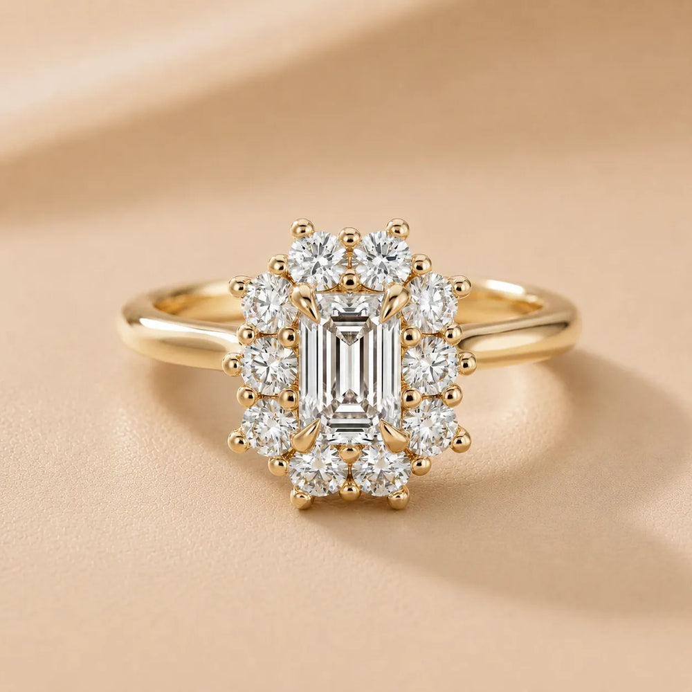 Halo Glow Marquise Diamond Engagement Ring