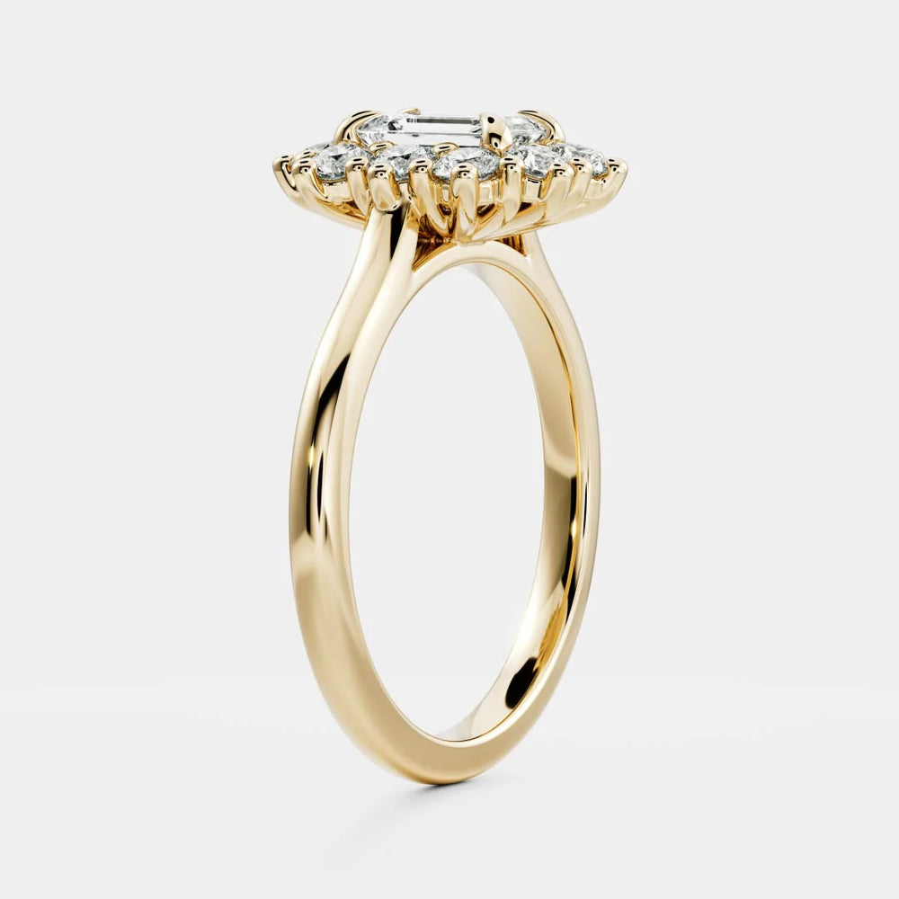Halo Glow Marquise Diamond Engagement Ring