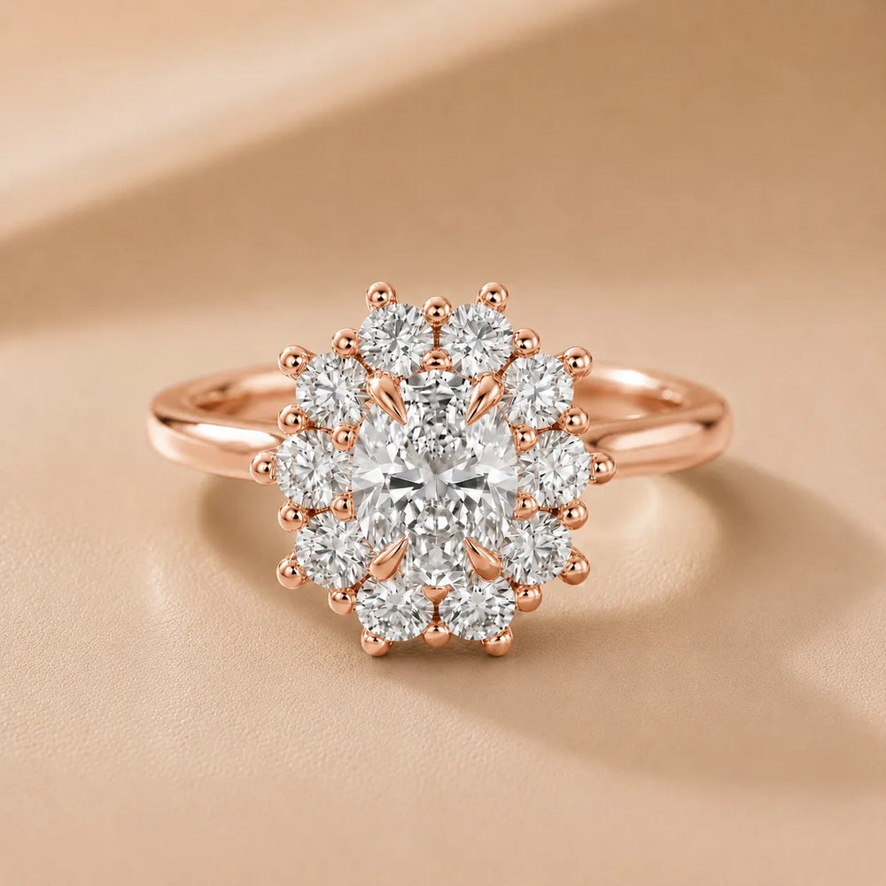 Halo Glow Marquise Diamond Engagement Ring