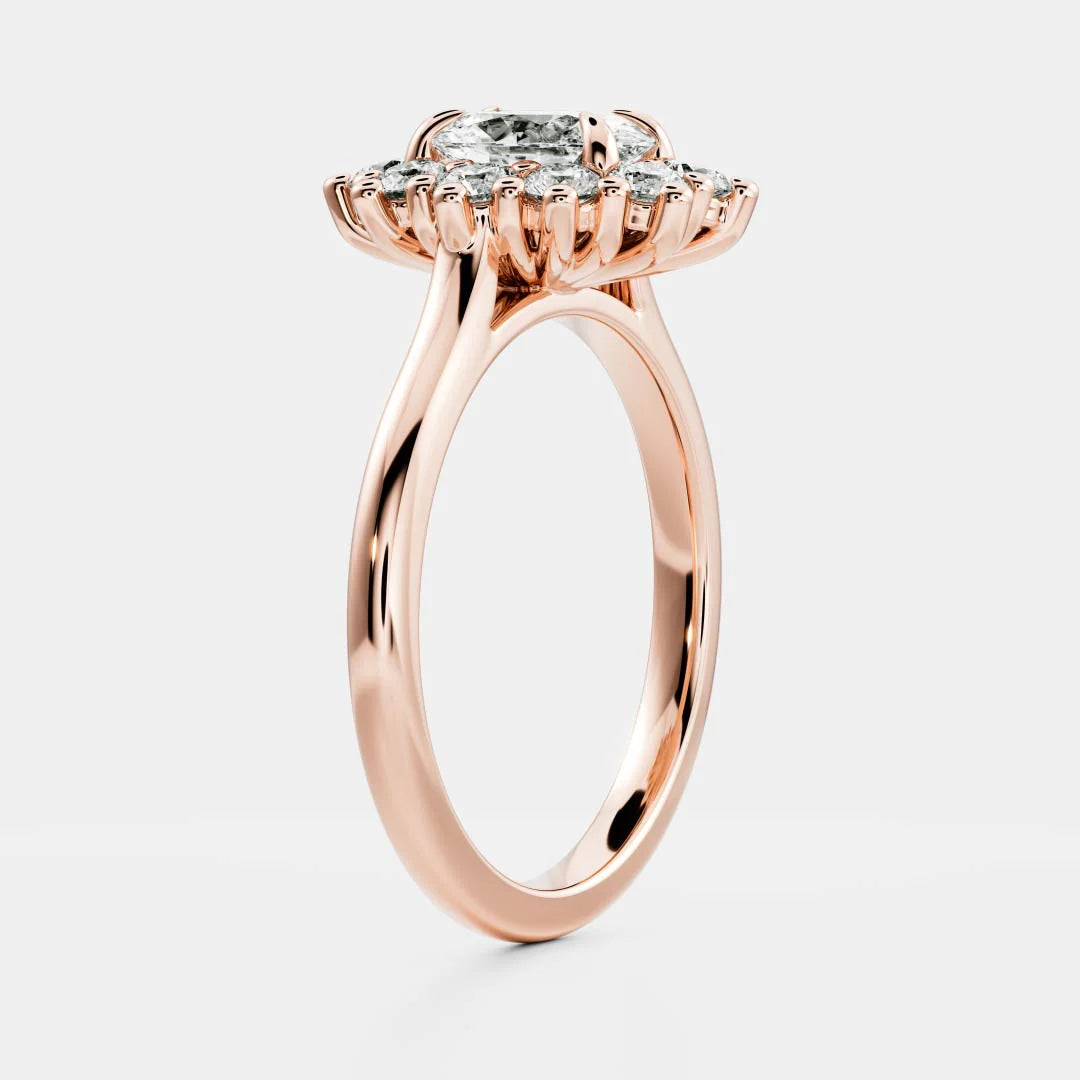 Halo Glow Marquise Diamond Engagement Ring