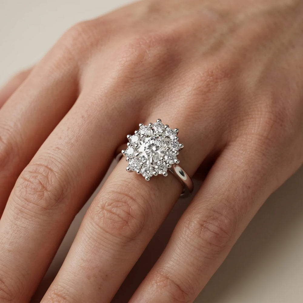 Halo Glow Marquise Diamond Engagement Ring