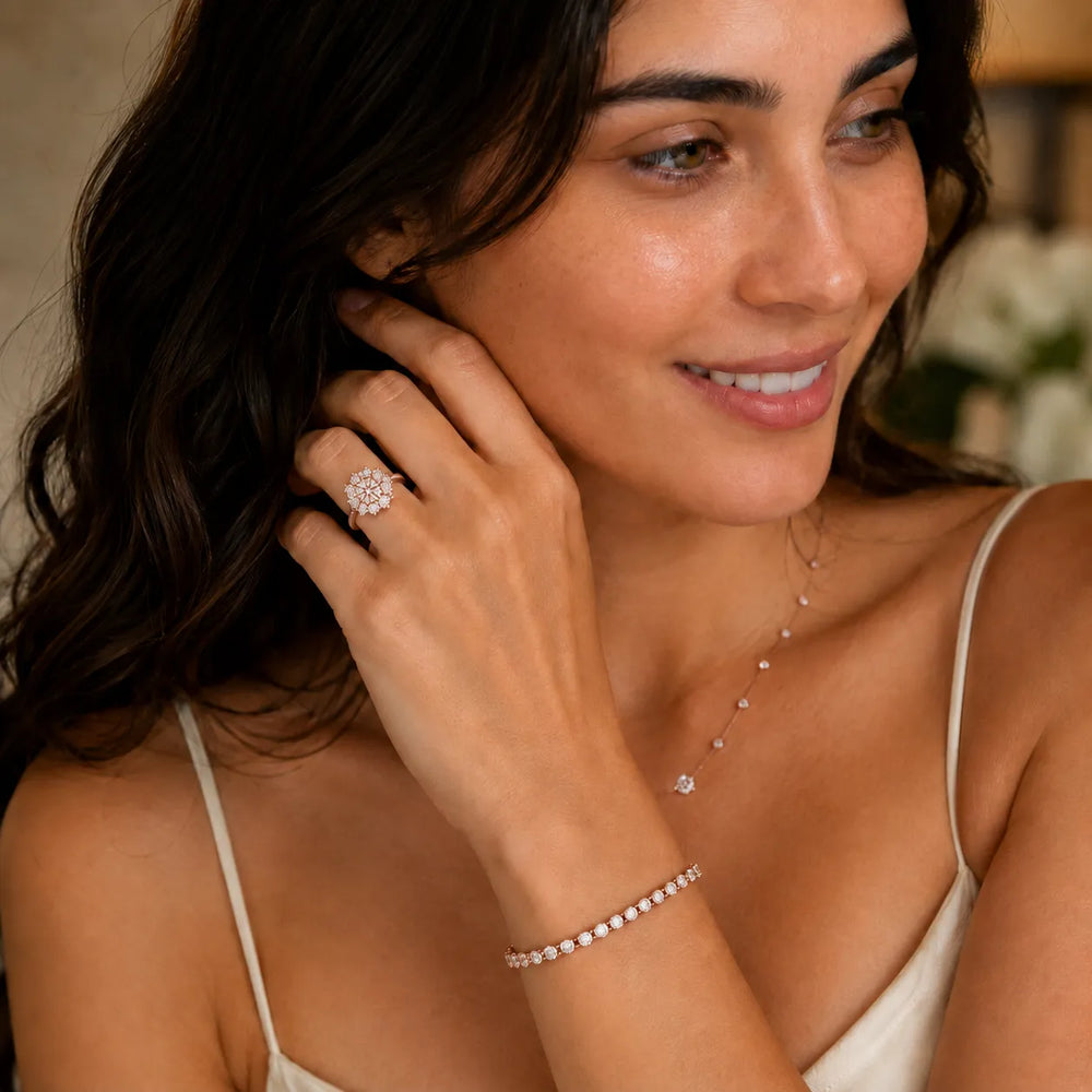 Halo Glow Marquise Diamond Engagement Ring