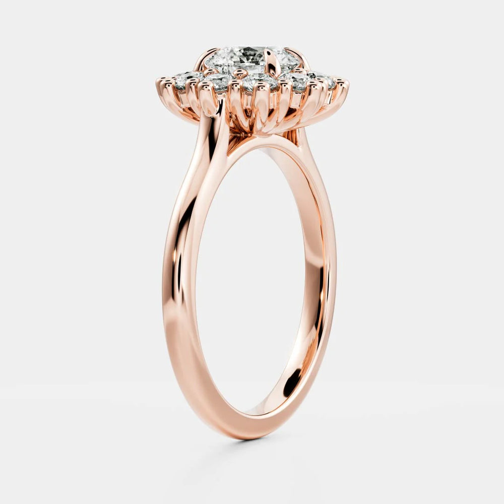 Halo Glow Marquise Diamond Engagement Ring