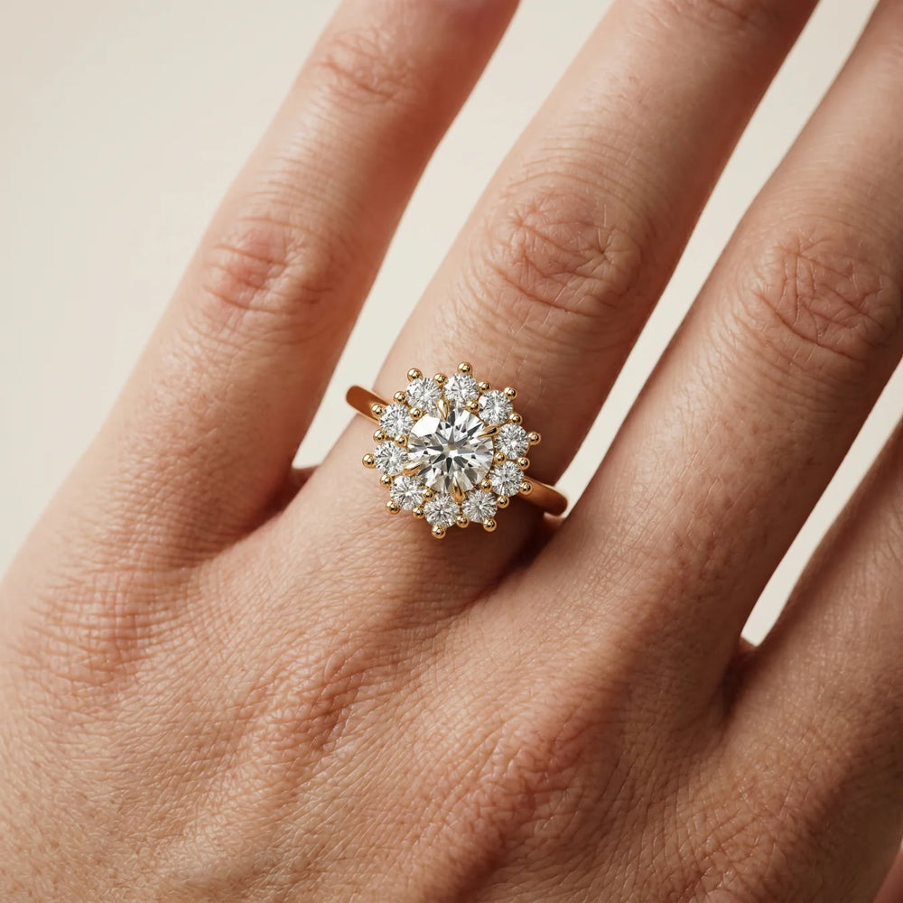 Halo Glow Marquise Diamond Engagement Ring