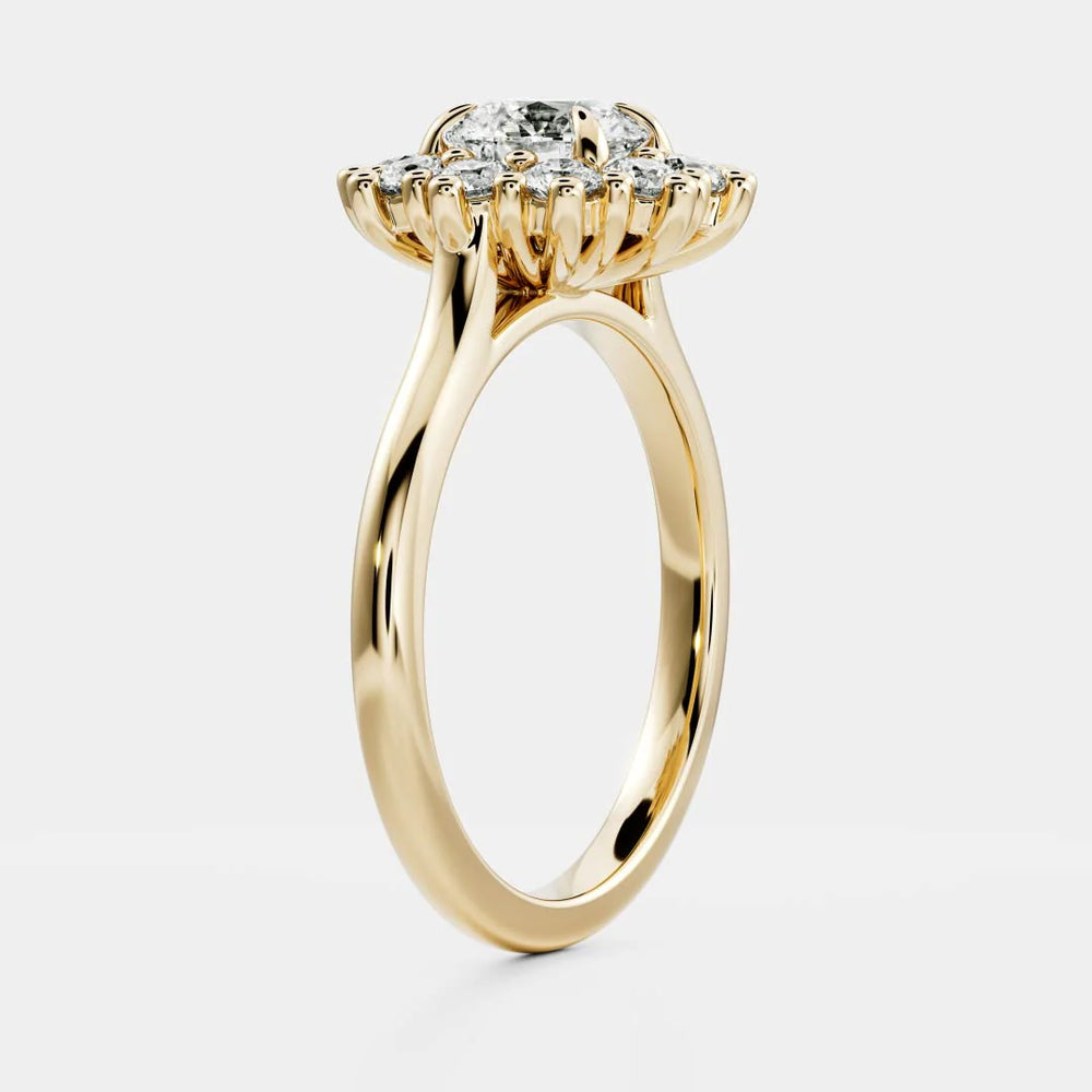 Halo Glow Marquise Diamond Engagement Ring