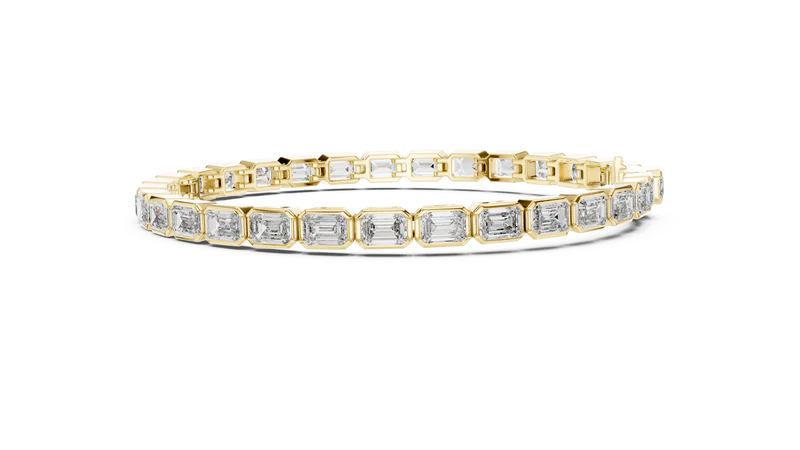 Heritage Diamond Elegance Emerald-Shaped Diamonds Bracelet