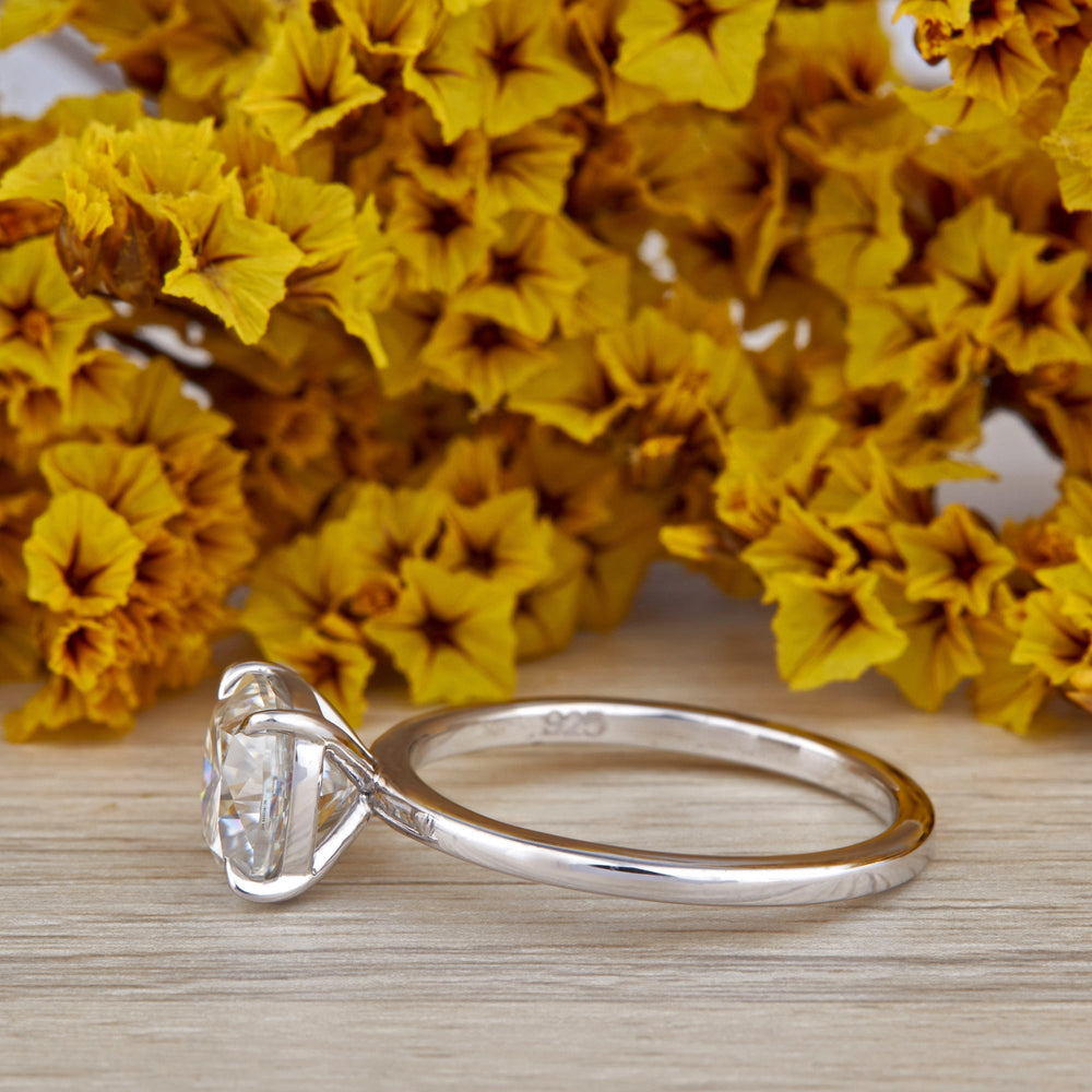 Old Mine Cushion Cut Labgrown Engagement Ring
