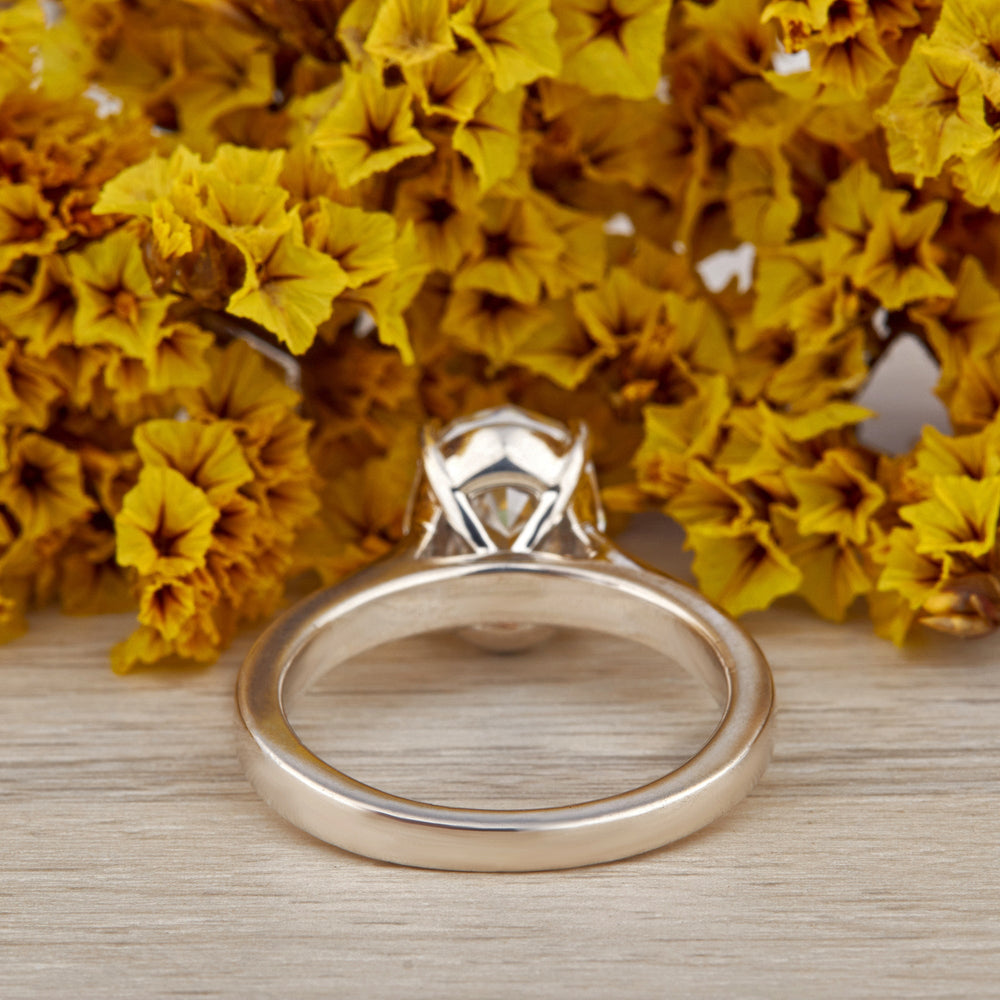 Step Cut Oval Labgrown Ring