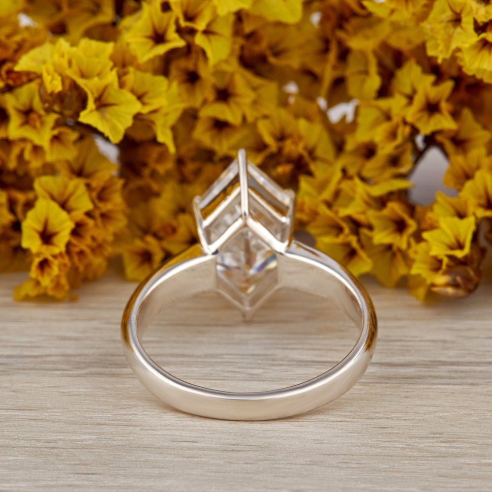 Dutch Marquise Colorless Labgrown Ring