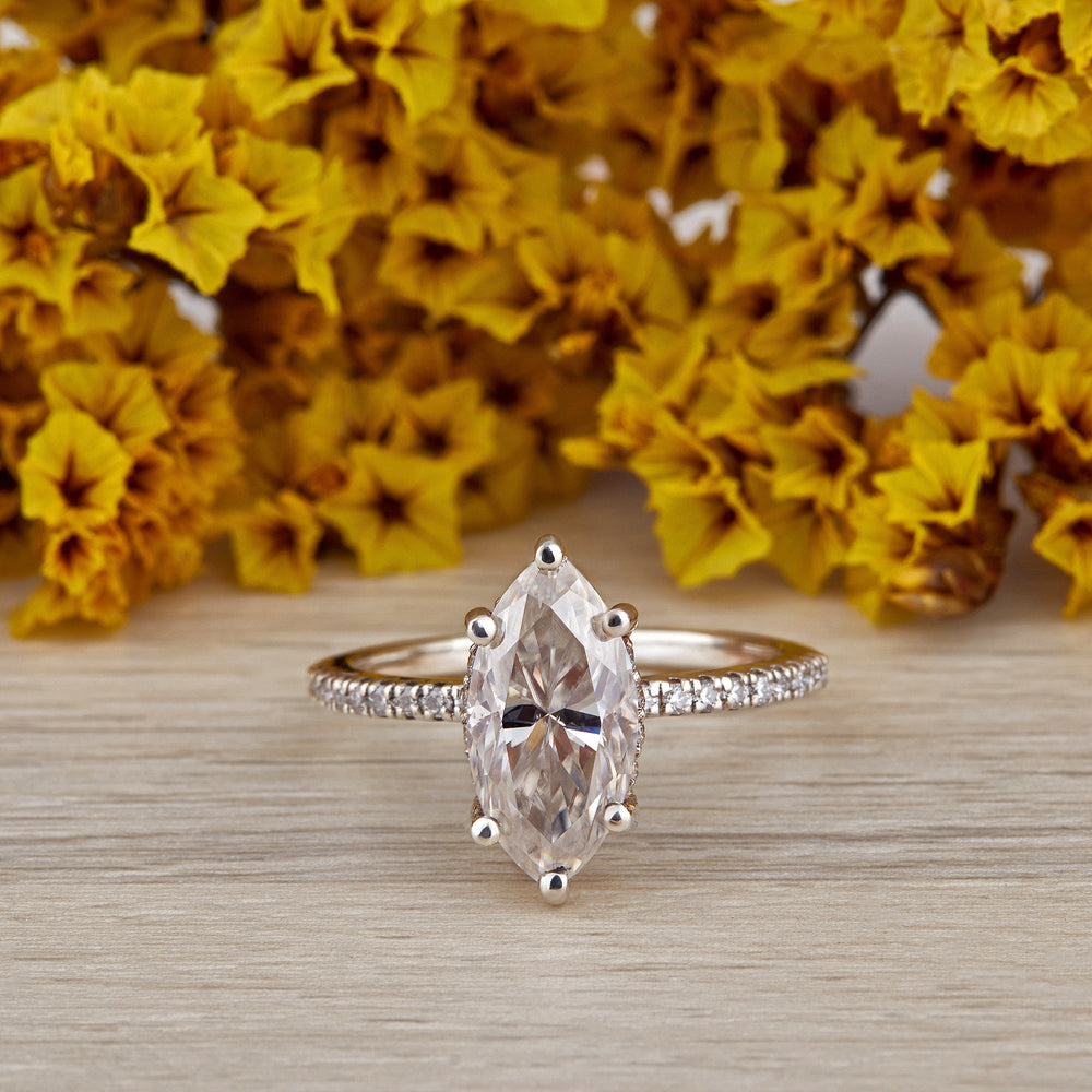 Marquise Cut Labgrown Ring