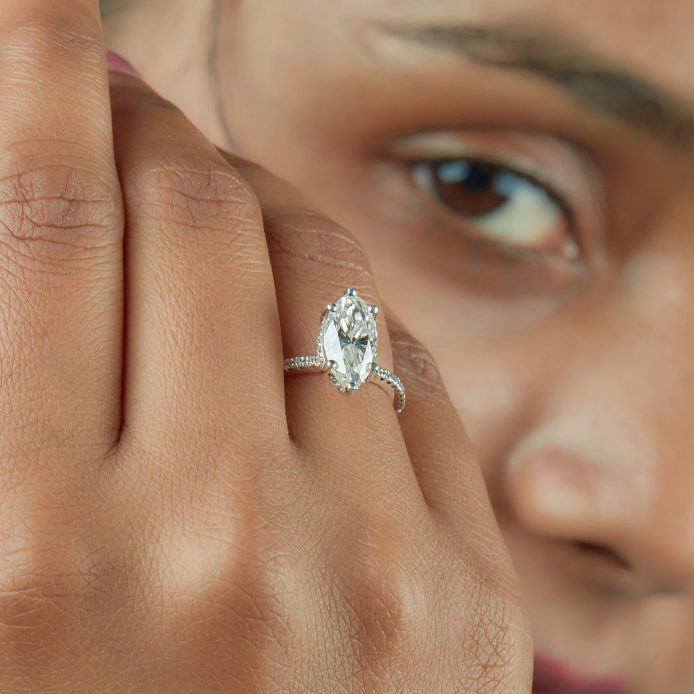 Marquise Cut Labgrown Ring