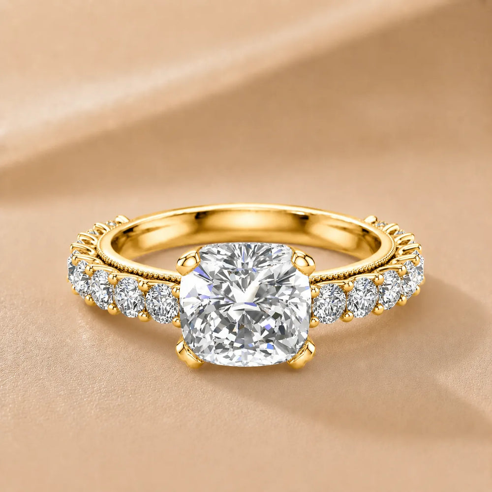 Vintage Halo-Inspired Accent Ring