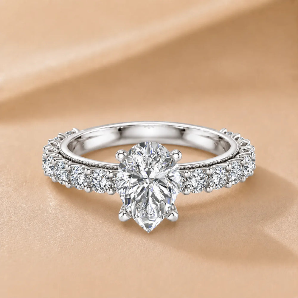 Vintage Halo-Inspired Accent Ring
