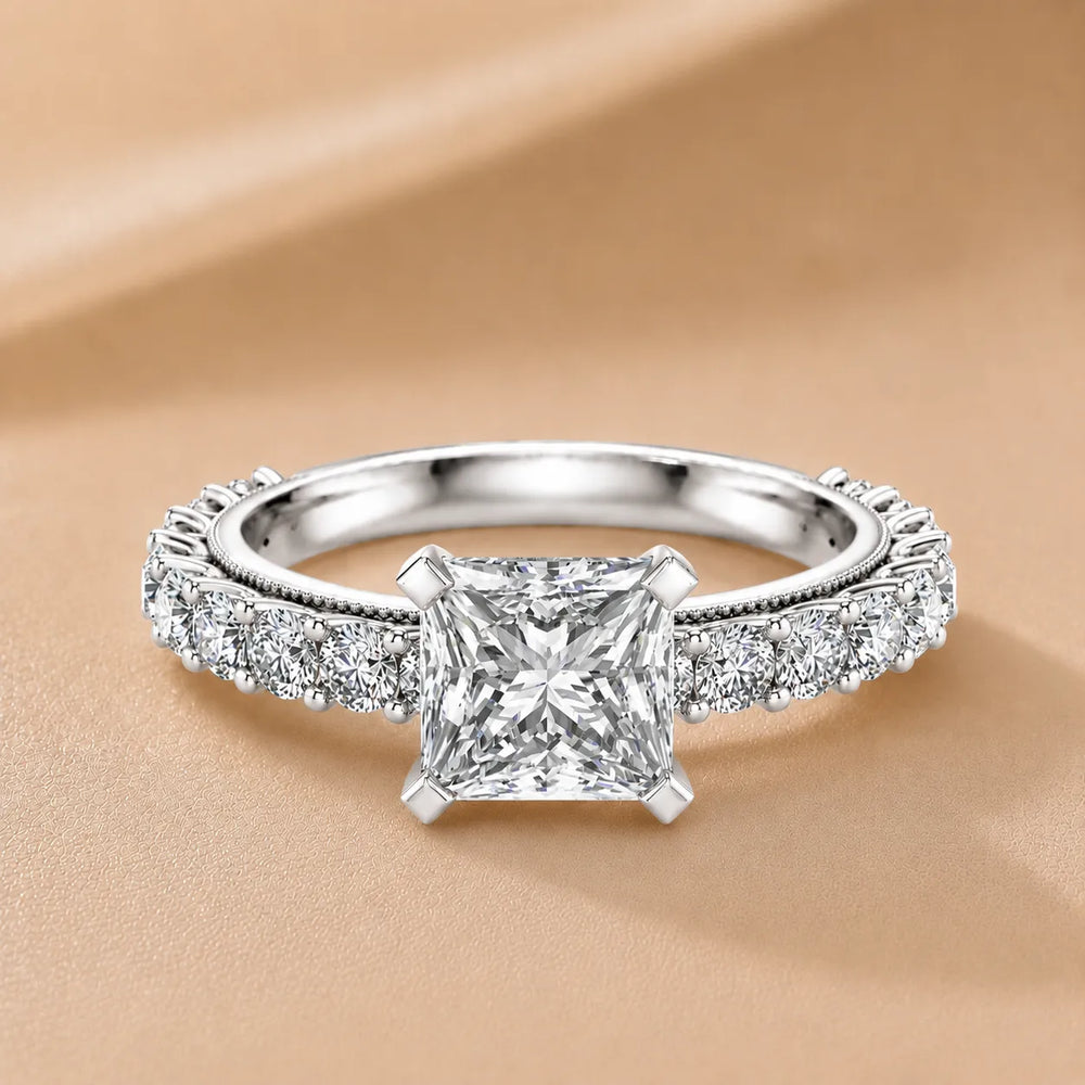 Vintage Halo-Inspired Accent Ring