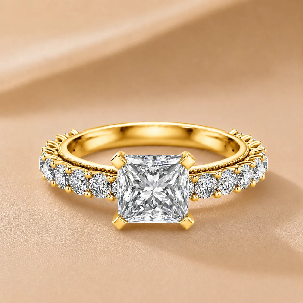 Vintage Halo-Inspired Accent Ring
