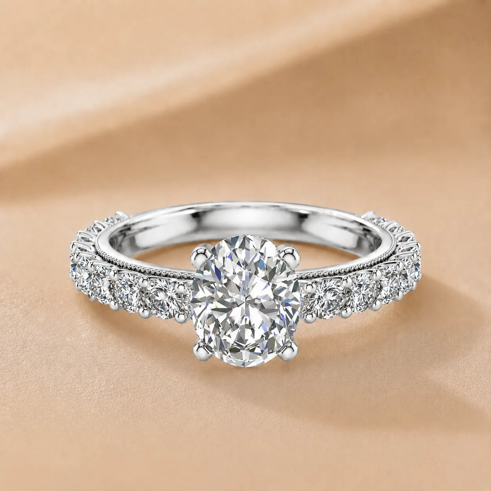 Vintage Halo-Inspired Accent Ring