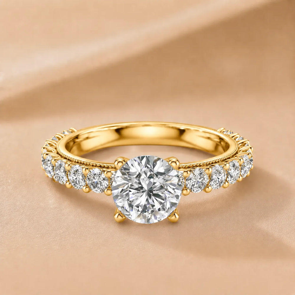 Vintage Halo-Inspired Accent Ring
