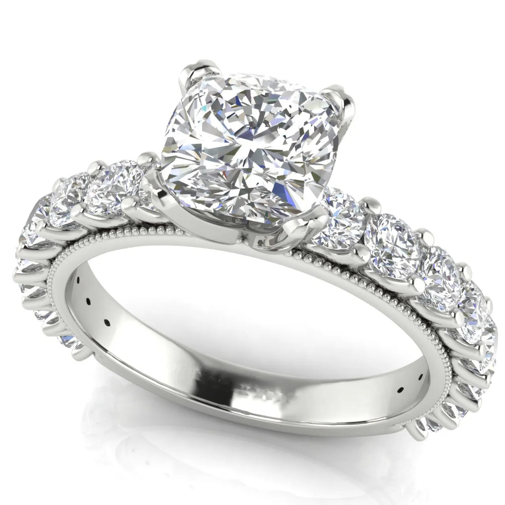 Vintage Halo-Inspired Accent Ring