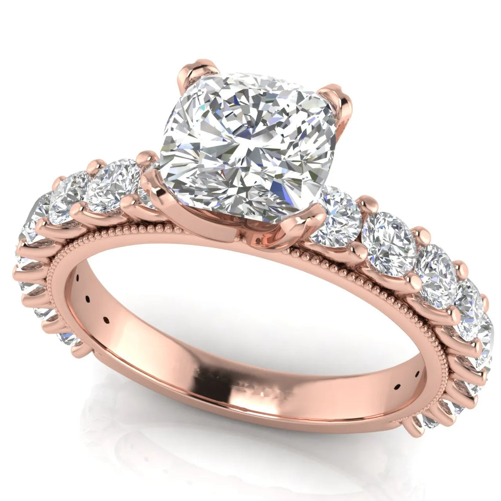 Vintage Halo-Inspired Accent Ring