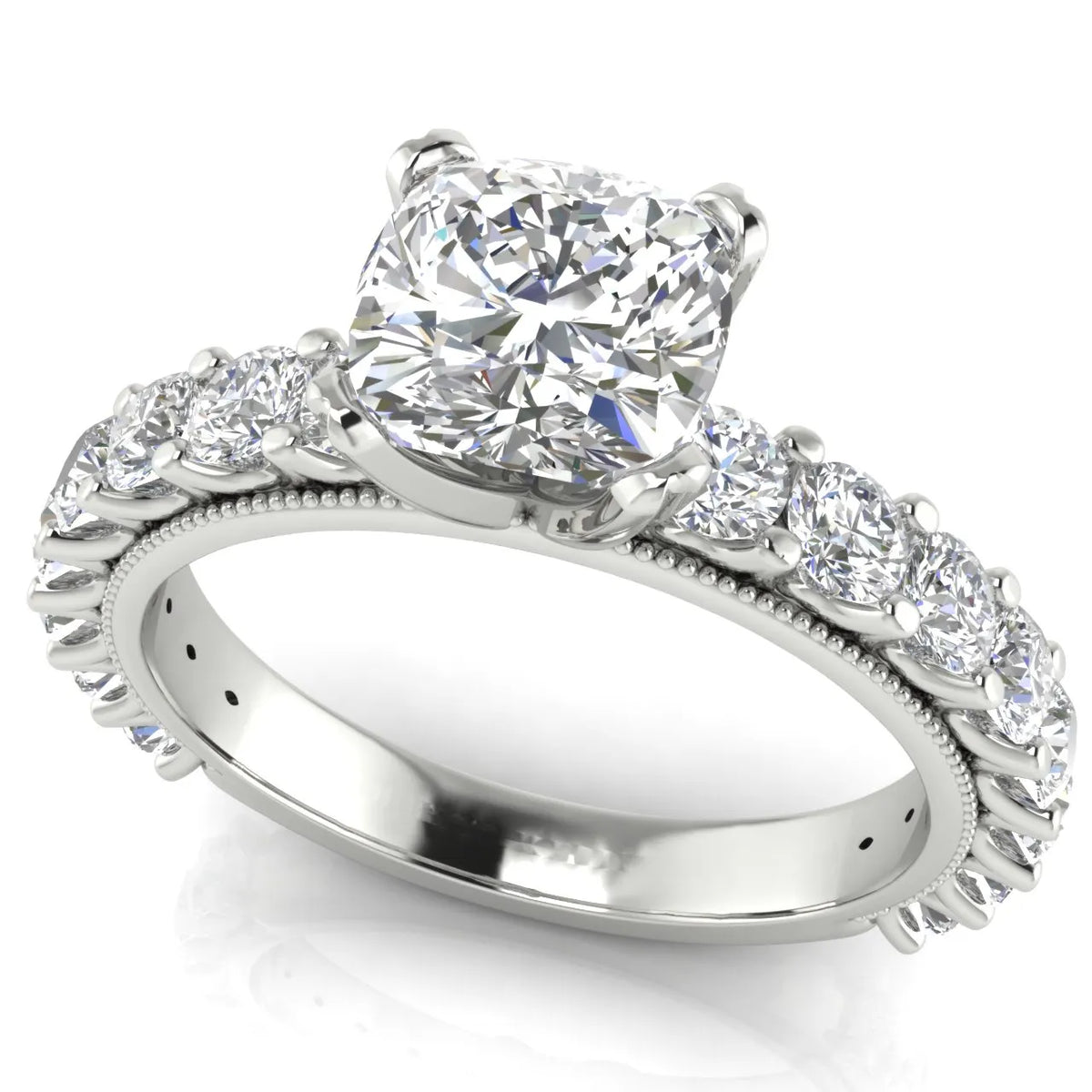 Vintage Halo-Inspired Accent Ring
