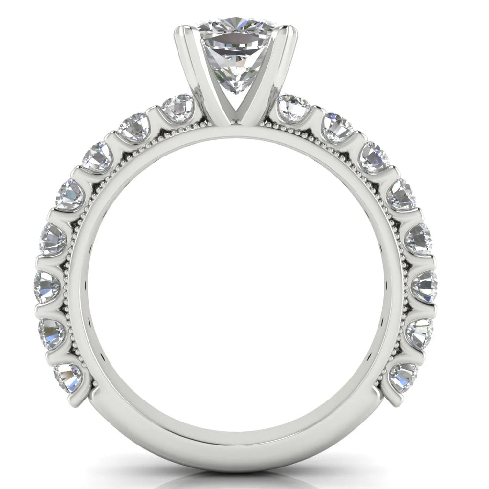 Vintage Halo-Inspired Accent Ring