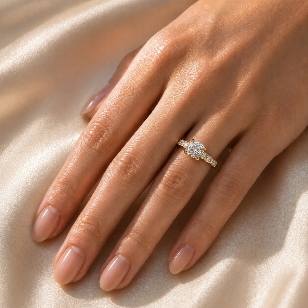 Vintage Halo-Inspired Accent Ring