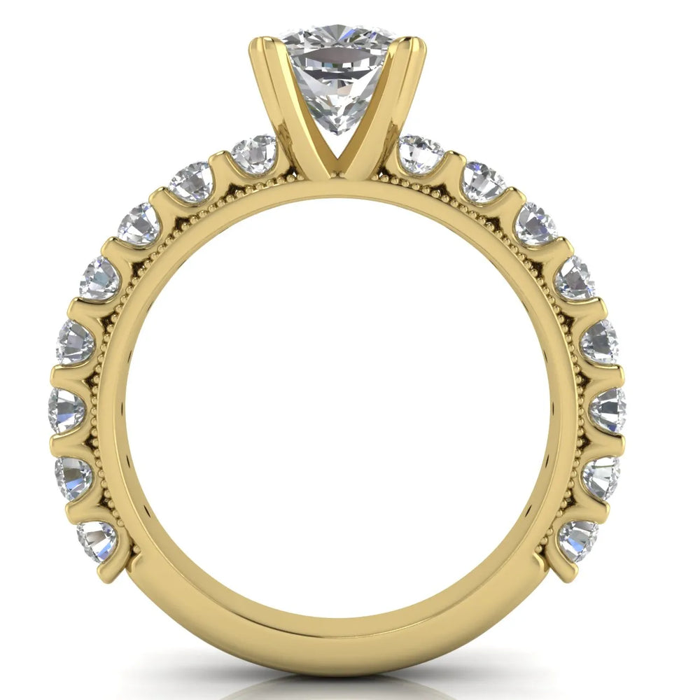 Vintage Halo-Inspired Accent Ring