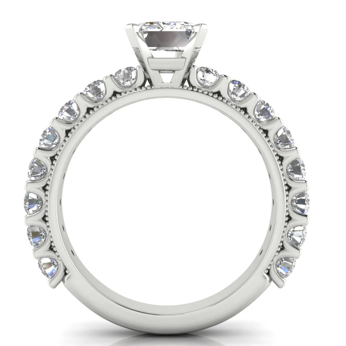 Vintage Halo-Inspired Accent Ring