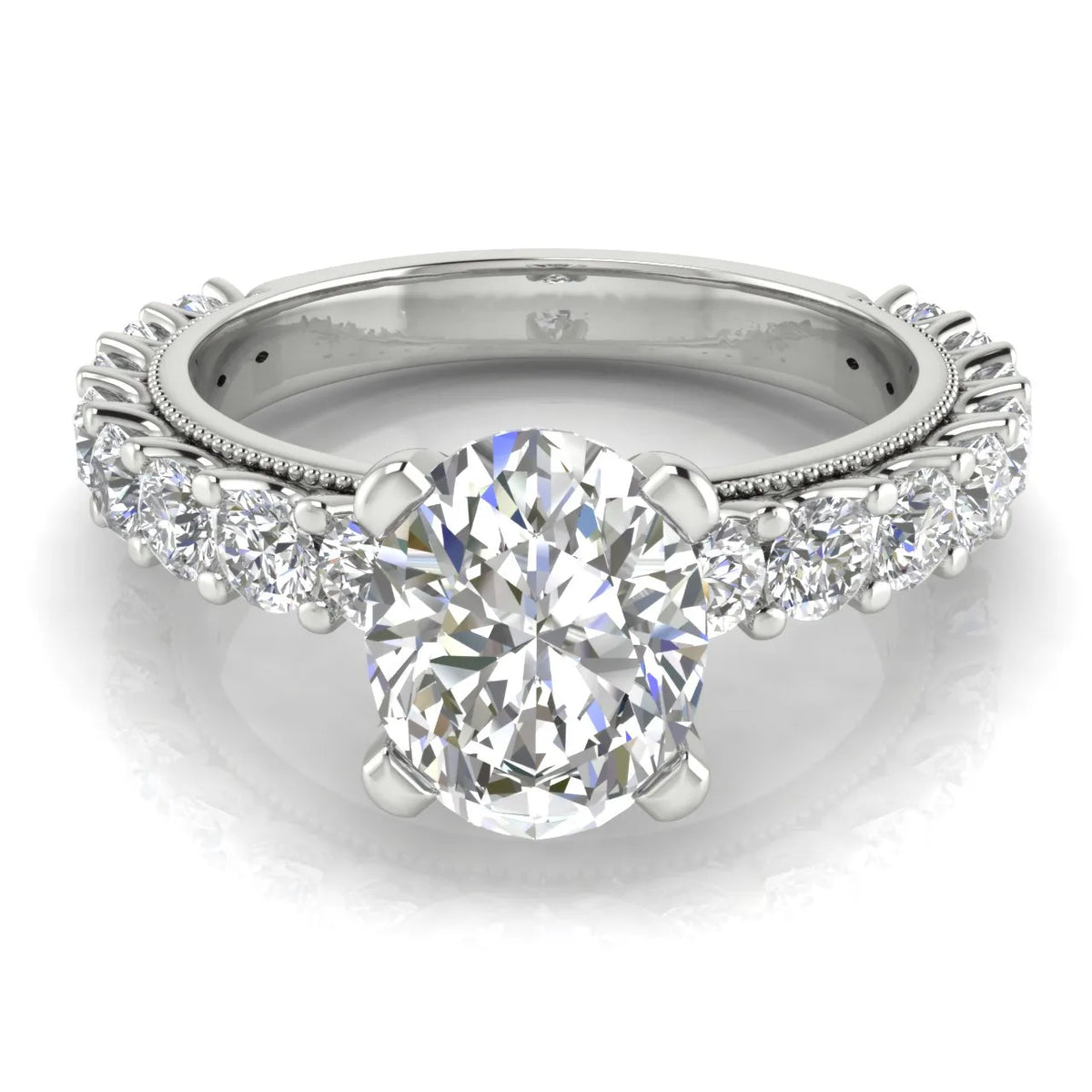 Vintage Halo-Inspired Accent Ring