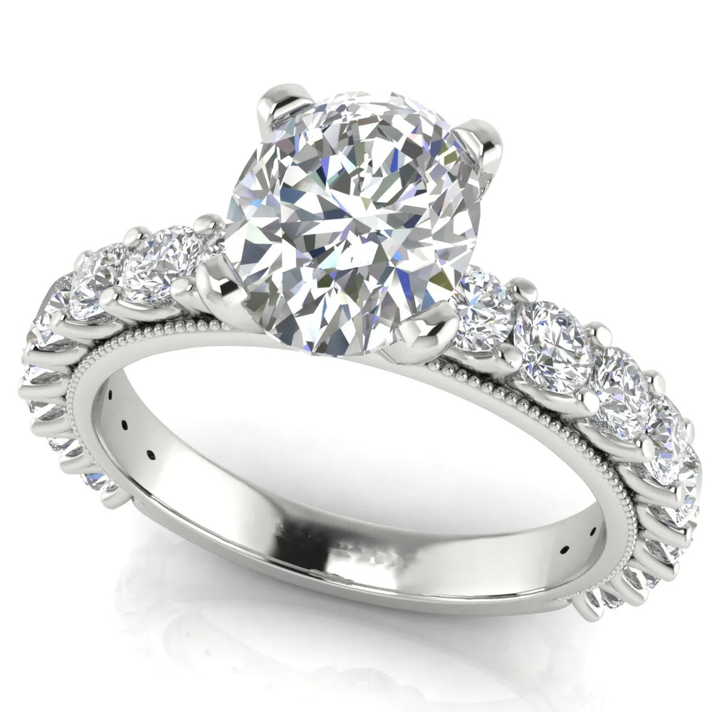 Vintage Halo-Inspired Accent Ring
