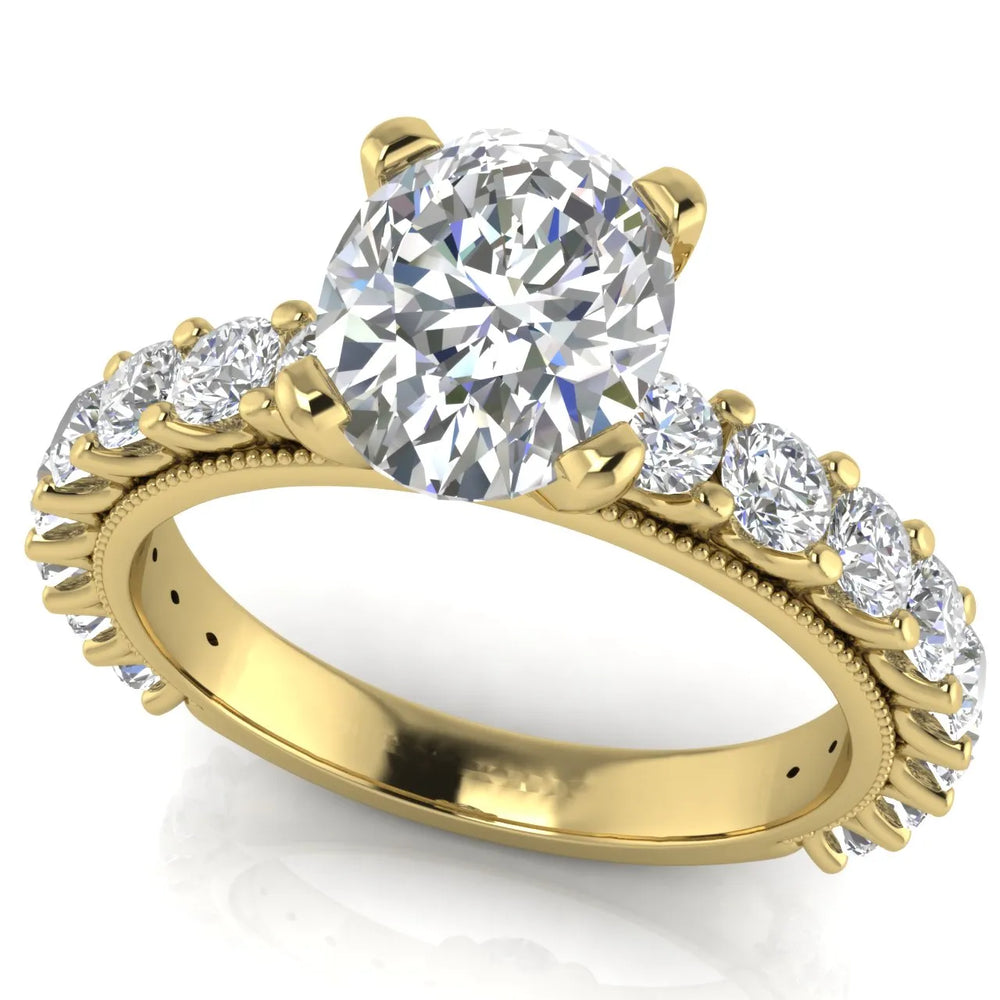 Vintage Halo-Inspired Accent Ring