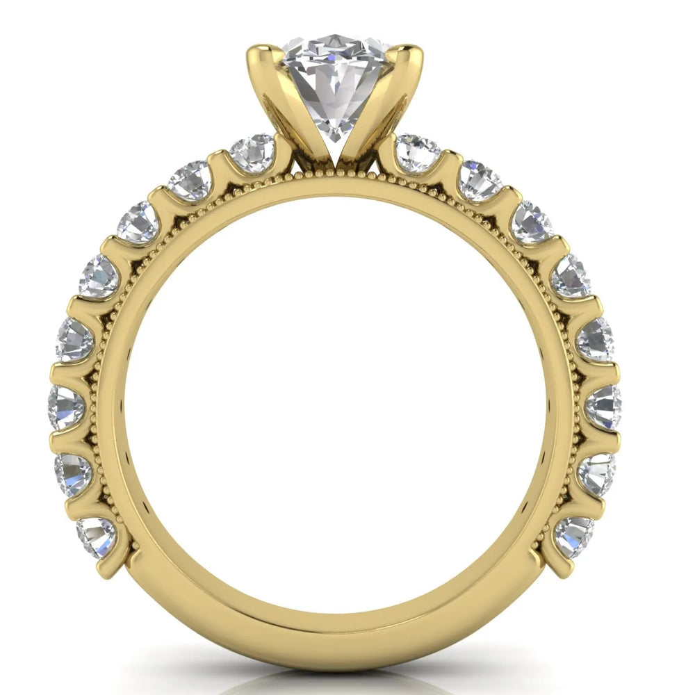 Vintage Halo-Inspired Accent Ring