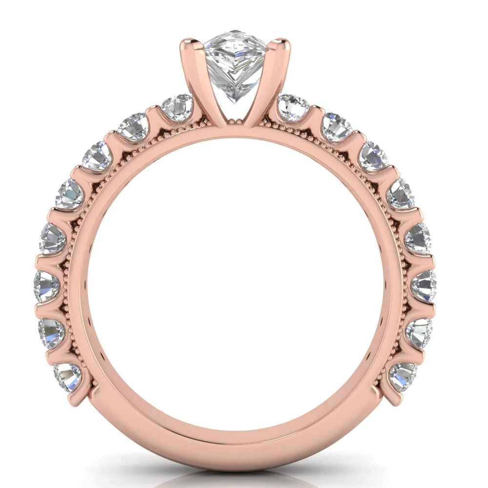 Vintage Halo-Inspired Accent Ring