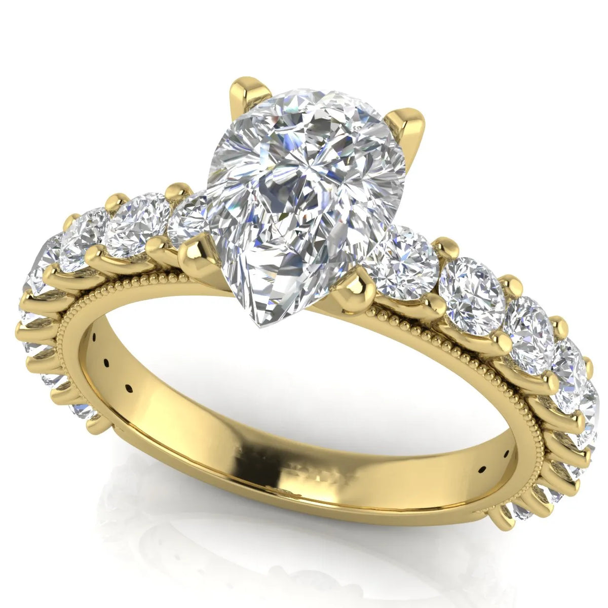 Vintage Halo-Inspired Accent Ring
