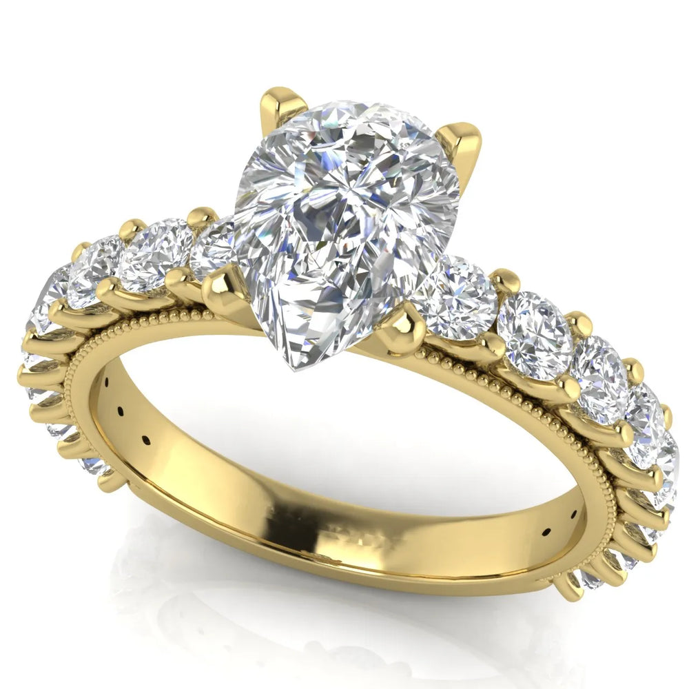 Vintage Halo-Inspired Accent Ring
