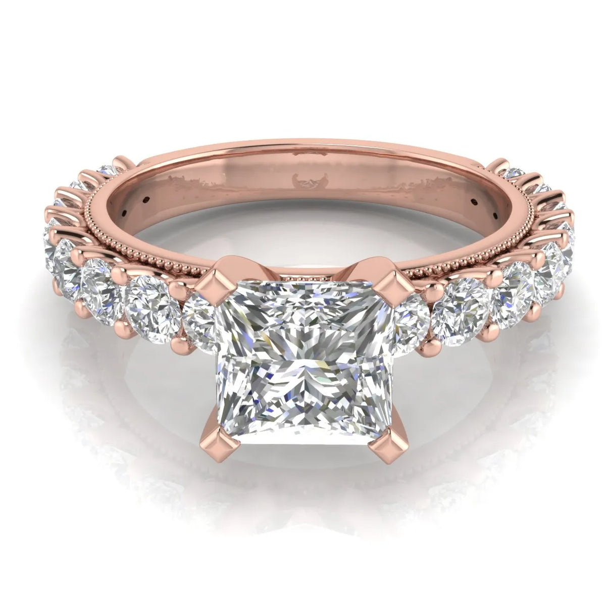 Vintage Halo-Inspired Accent Ring