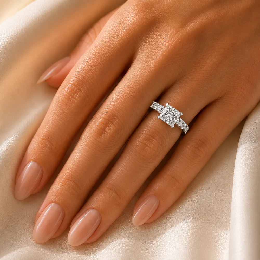 Vintage Halo-Inspired Accent Ring