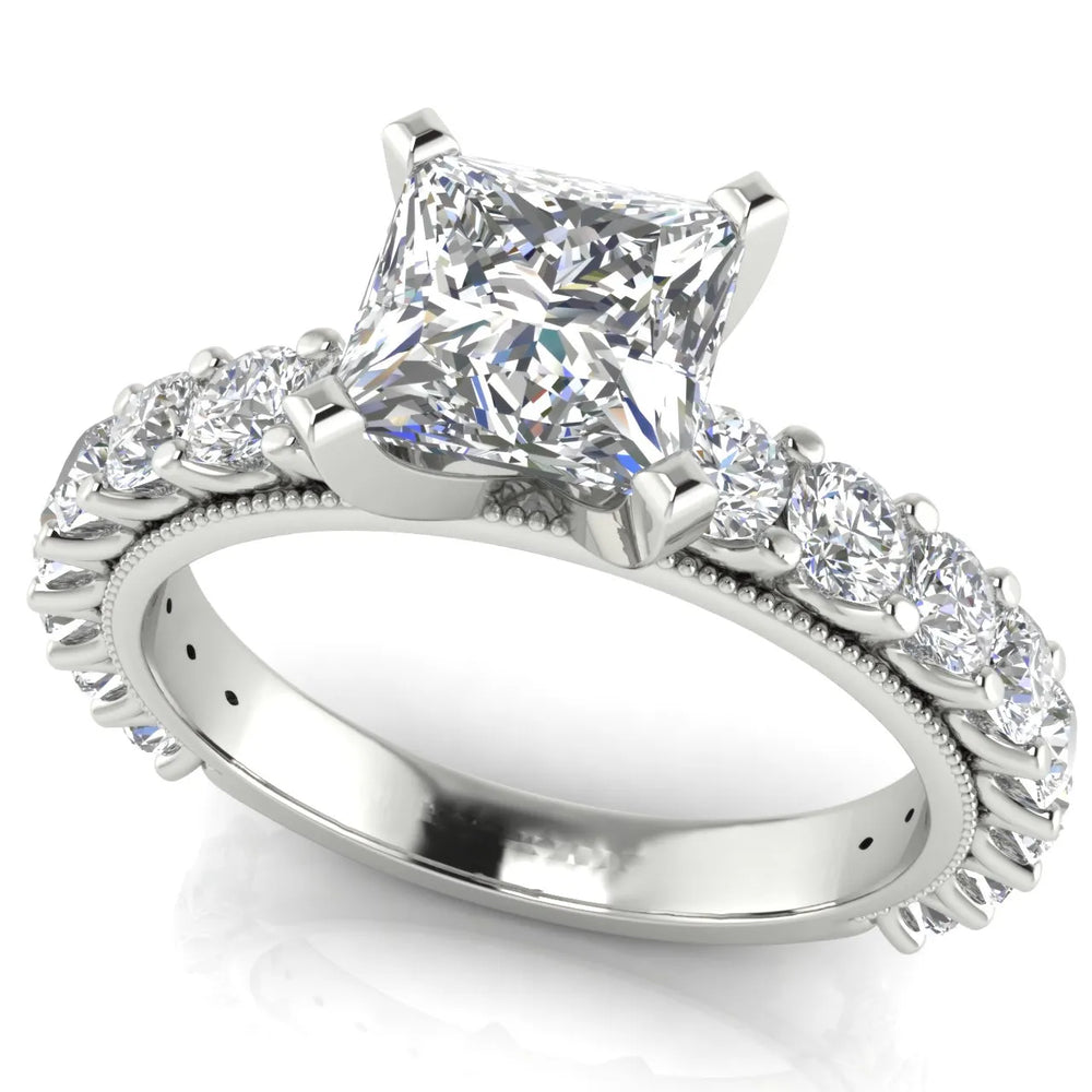 Vintage Halo-Inspired Accent Ring