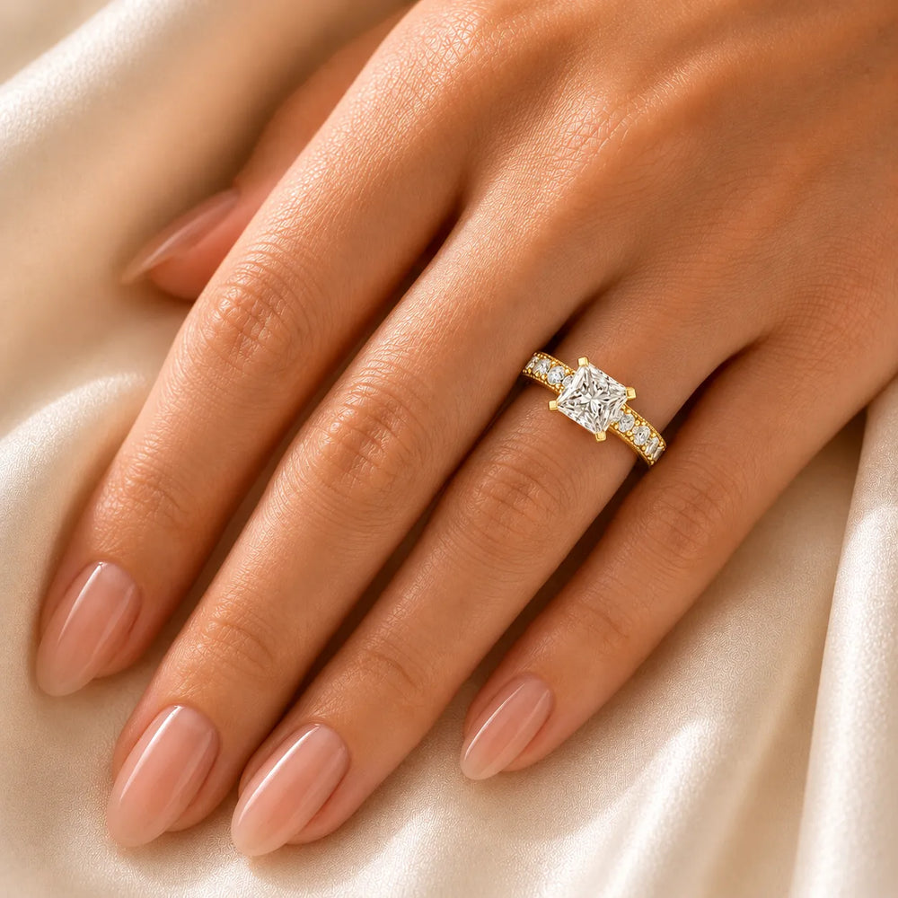 Vintage Halo-Inspired Accent Ring