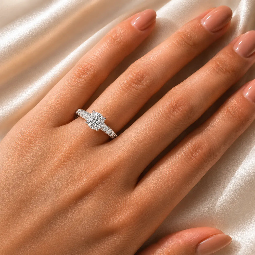 Vintage Halo-Inspired Accent Ring