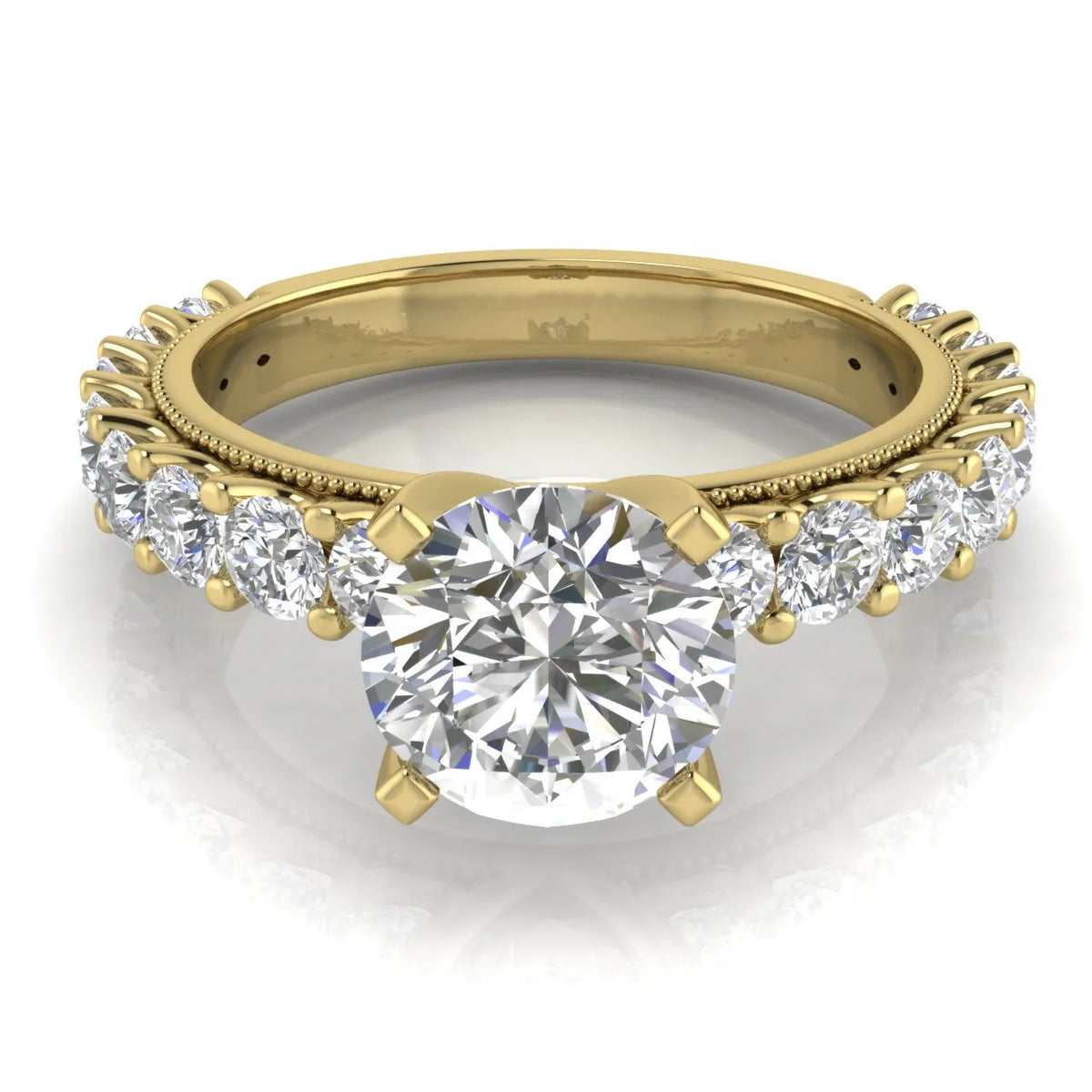 Vintage Halo-Inspired Accent Ring
